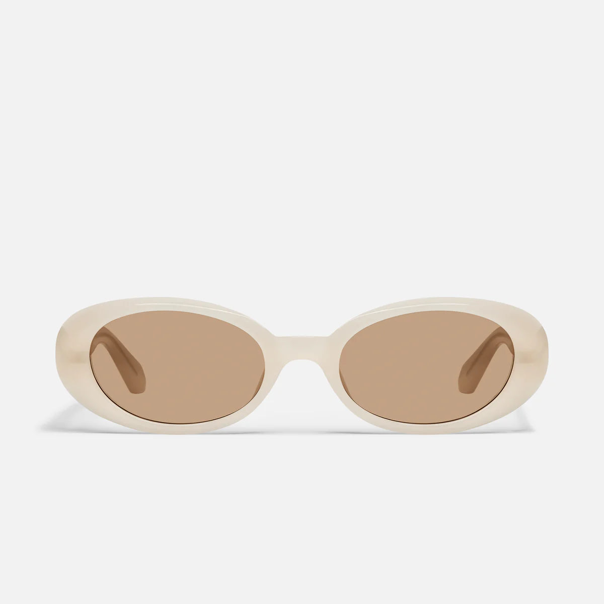 Felt Cute Bone Frame and Tan Lens Sunglasses