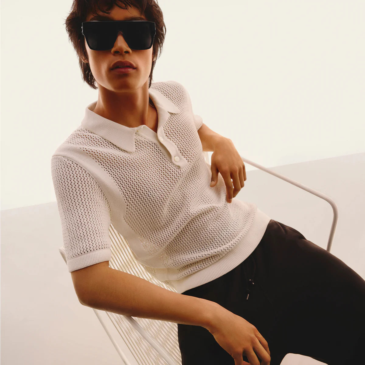 Tempo Frame and Black Lens Sunglasses