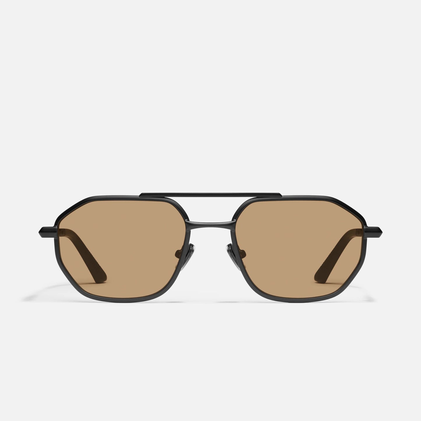 En Route Matte Black Frame and Tan Lens Sunglasses