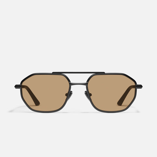 En Route Matte Black Frame and Tan Lens Sunglasses