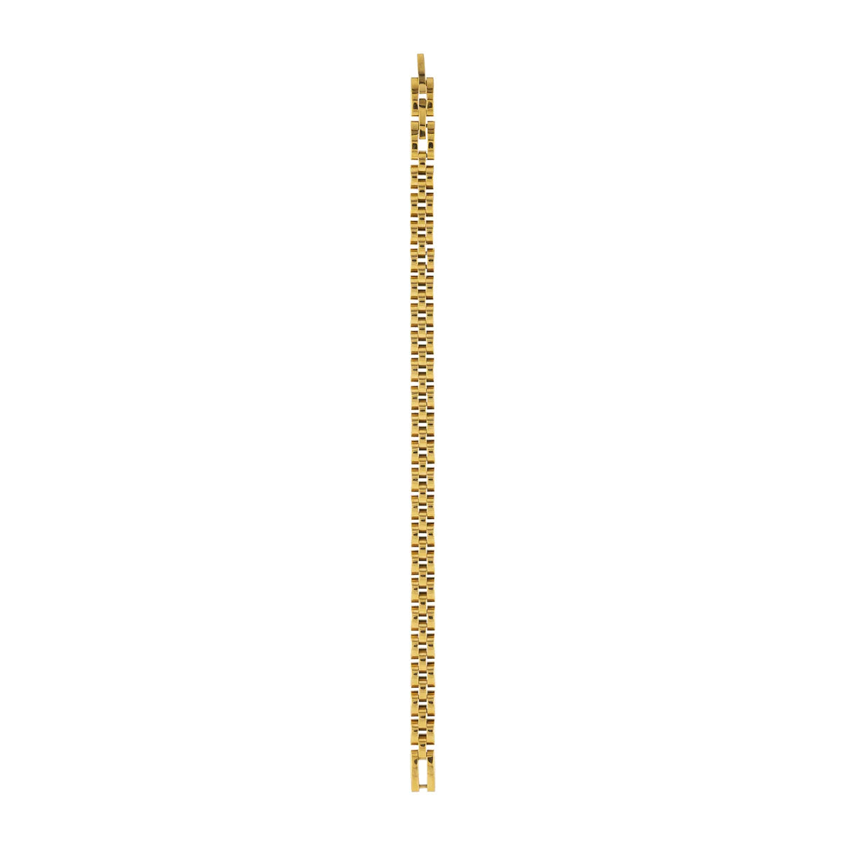 Gold chain on a white background