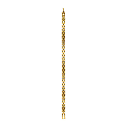 Gold chain on a white background