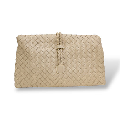 Alexa Vegan Leather Woven Clutch & Crossbody