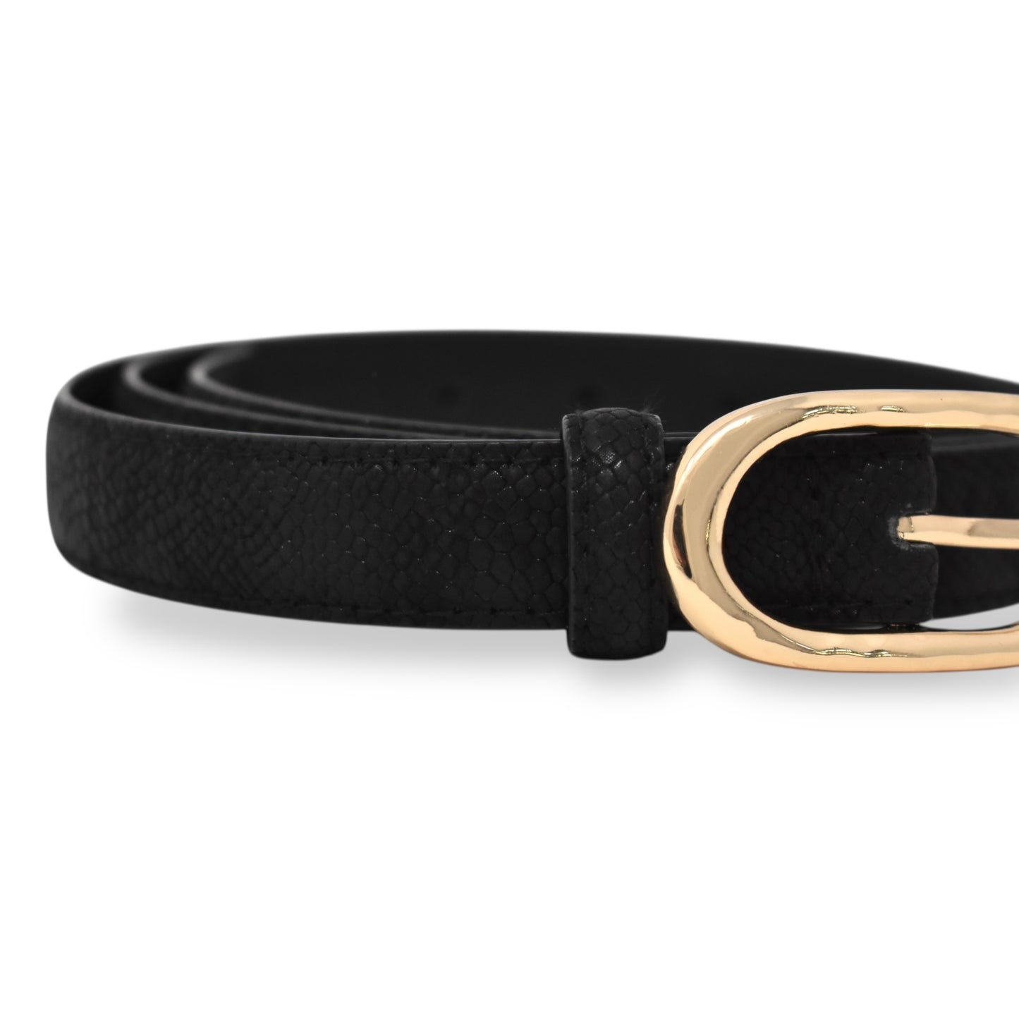 Women's Vegan Leather Midnight Serpent Belt