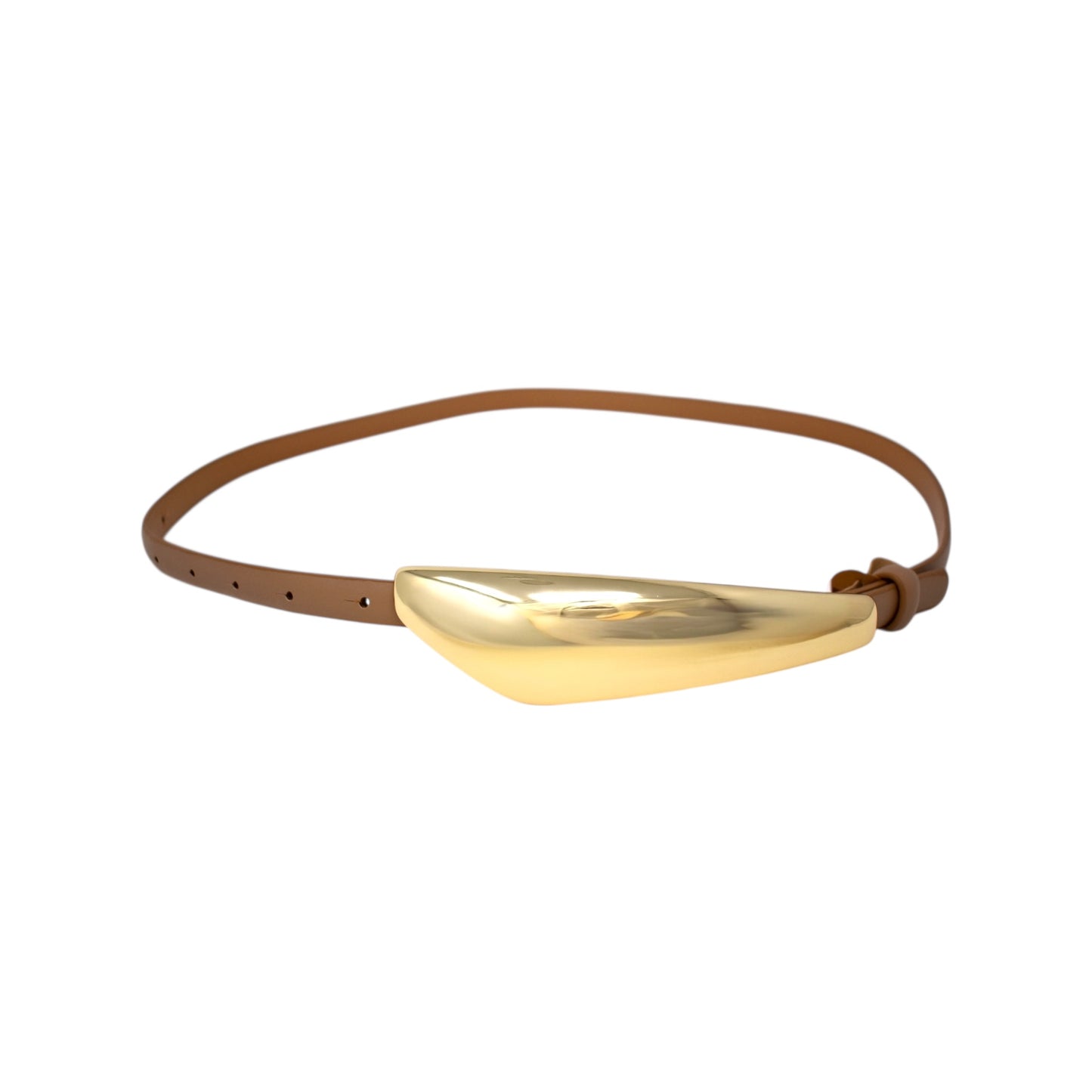 Women's Vegan Leather Golden Whisper Belt