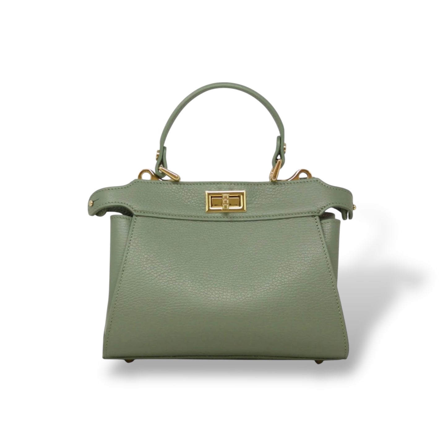 Elena Handbag Genuine Italian Leather Handle Bag - Assorted Colors