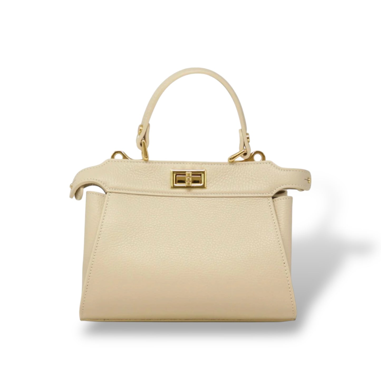 Elena Handbag Genuine Italian Leather Handle Bag - Assorted Colors