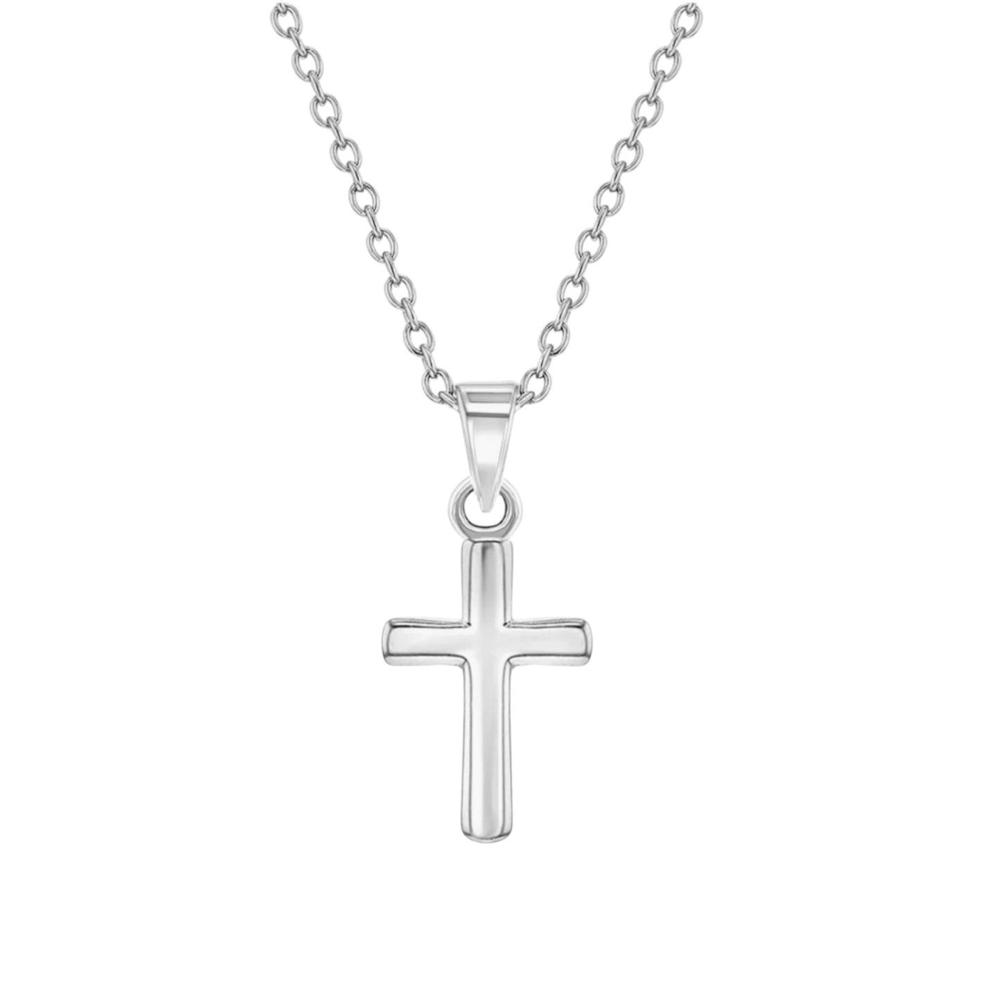 Classic Clear CZ Cross Girls Jewelry Set
