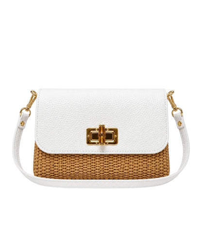 Lucia Bamboo Genuine Italian Leather Handbag