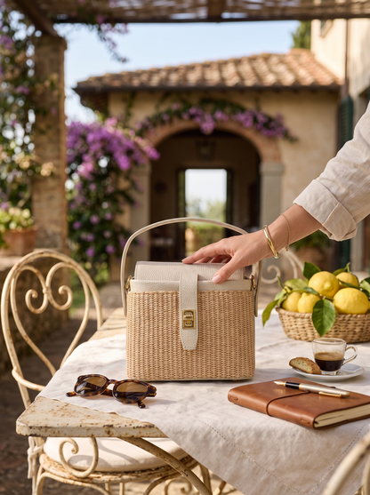 Sole Raffia Crossbody
