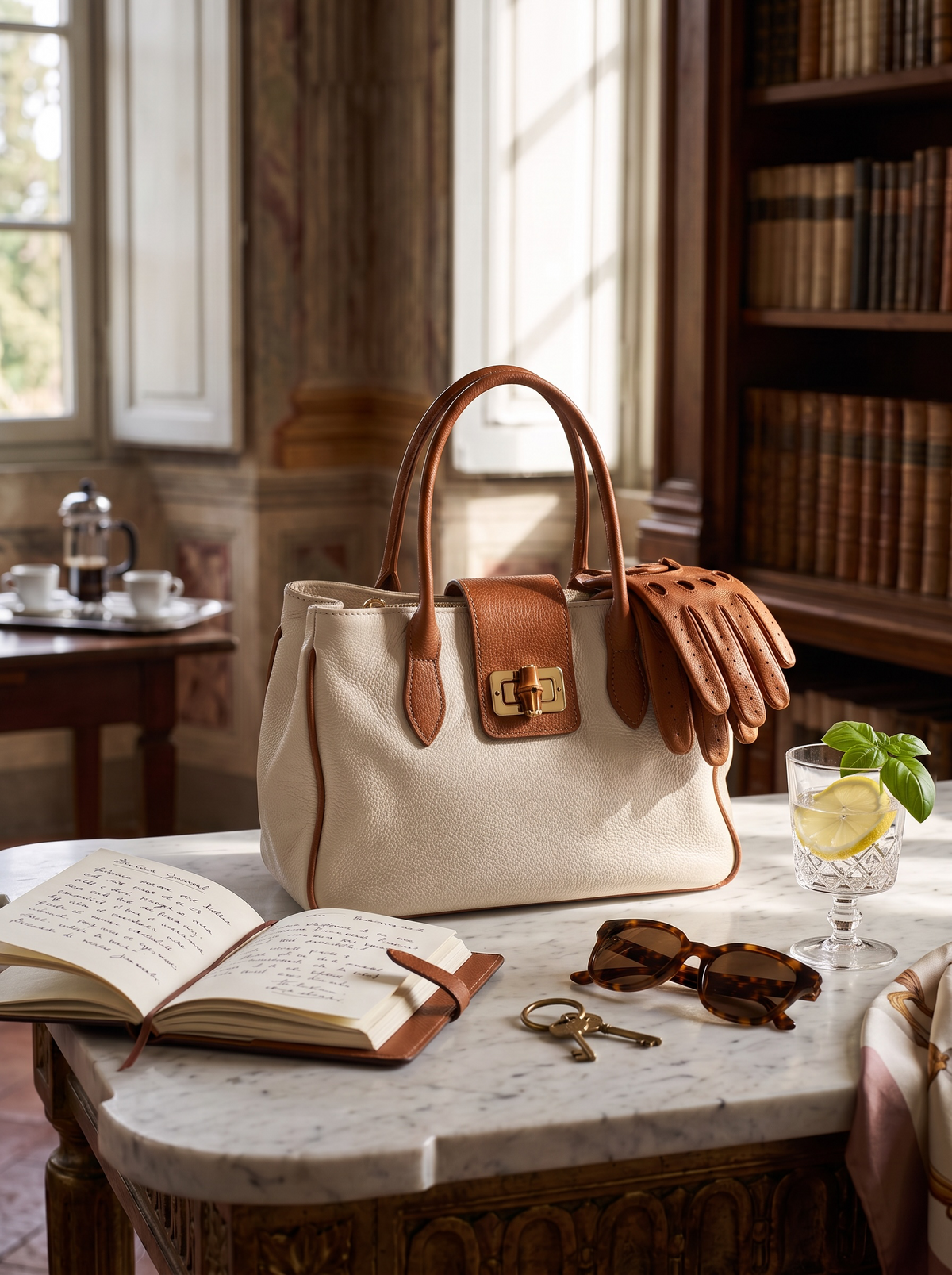 Torino Italian Leather Top Handle Satchel