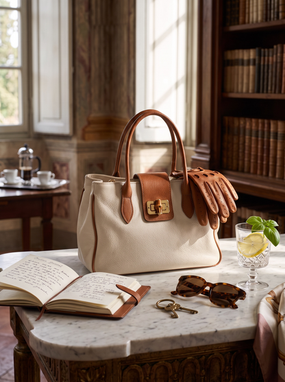 Torino Italian Leather Top Handle Satchel