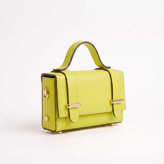 Teroso Italian Leather Chain Clutch
