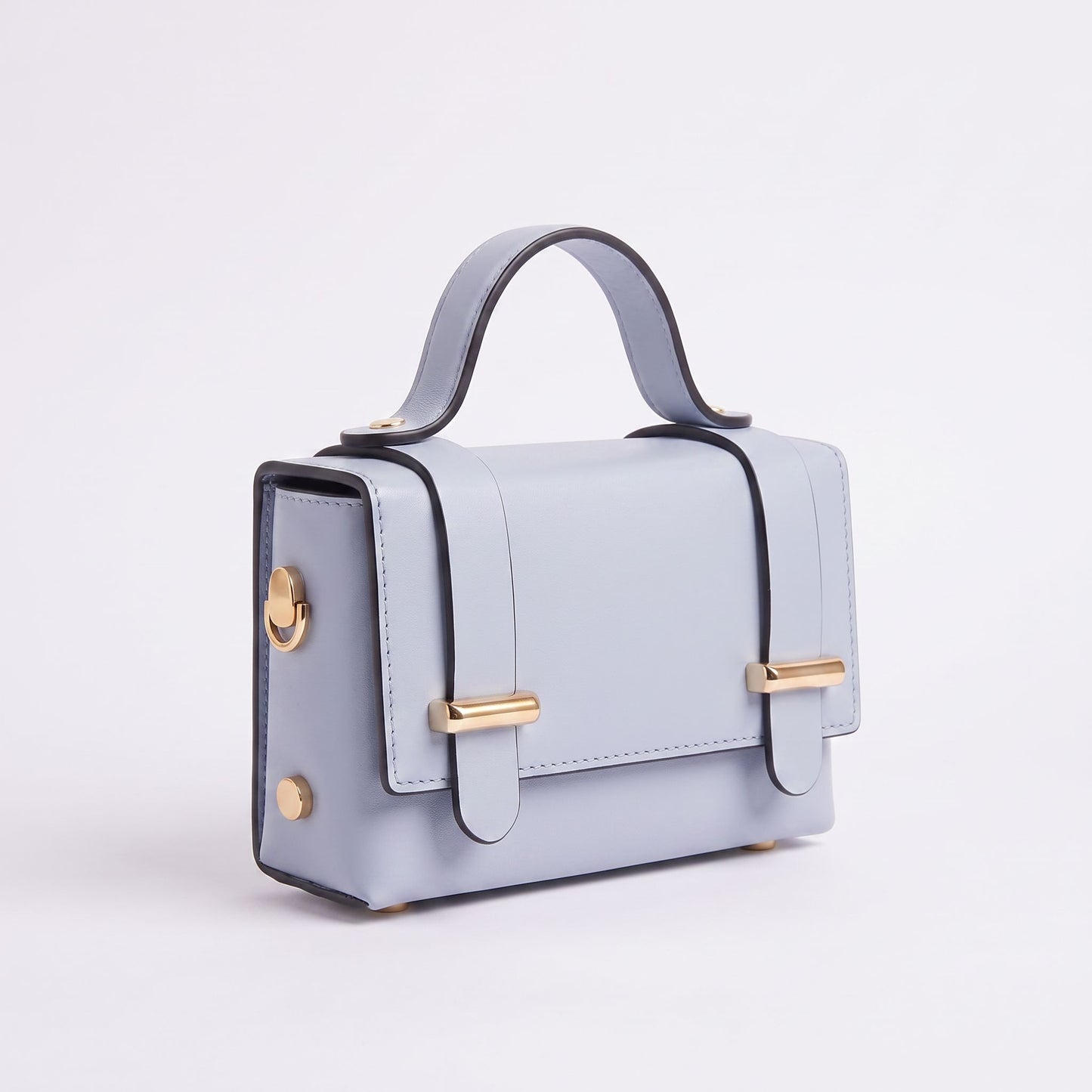 Teroso Italian Leather Chain Clutch