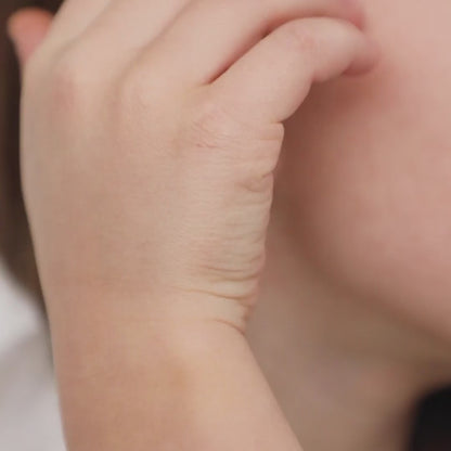 Age Group: Adorable for Infants, Toddlers &amp; Little Girls; Safe for Sensitive Skin
Material: 14k Yellow Gold
Earring Size: 5mm W x 6mm H (pink) heart, (clear) round cubic zirconia; 8mm threaded post
Main Stone: Clear &amp; Pink Cubic Zirconia
Metal Stamp: 14k
video of young girl wearing the earrings 